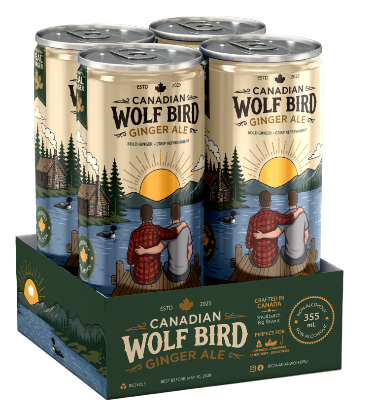 Four-pack carrier with cans